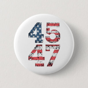 Badge Rond 5 Cm Fière Maga 47ème Trump a gagné Jour d'inauguration