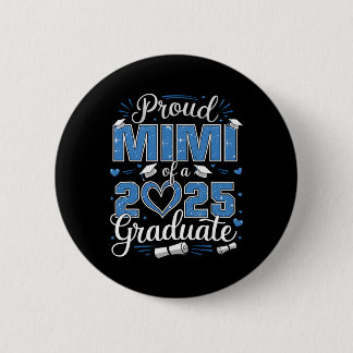 Badge Rond 5 Cm Fière Mimi d'une Cl de Diplômée 2025 Senior 2025 M