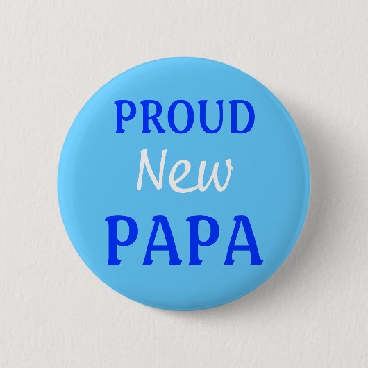 Badge Rond 5 Cm Fière nouvelle broche/bouton Papa (Devant)