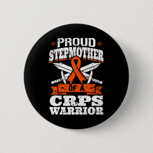 Badge Rond 5 Cm Fière Tête-Mère D'Un Tps Guerrier Rsd Sensibilisat