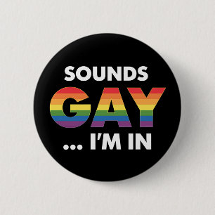 Badge Rond 5 Cm Fièrement arc-en-ciel LGBTQ Fierté