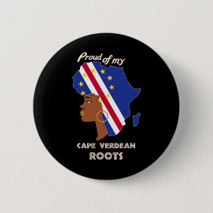Badge Rond 5 Cm Fières racines cap-verdiennes Mois de l'histoire d
