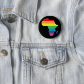 Badge Rond 5 Cm fierté africaine. (En situation)