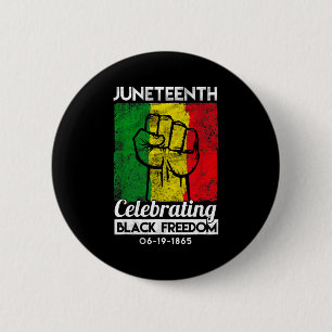 Badge Rond 5 Cm fierté africaine mois de l'histoire des noirs june