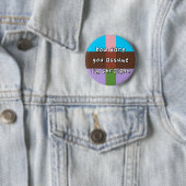 Badge Rond 5 Cm Fierté Androflexible - "Comment osez-vous supposer (En situation)