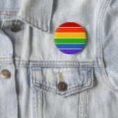 Badge Rond 5 Cm Fierté arc-en-ciel (En situation)