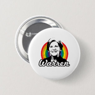 Badge Rond 5 Cm Fierté arc-en-ciel de Warren