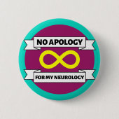 Badge Rond 5 Cm Fierté autistique (Devant)