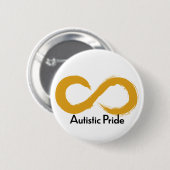Badge Rond 5 Cm Fierté autistique (Devant & derrière)