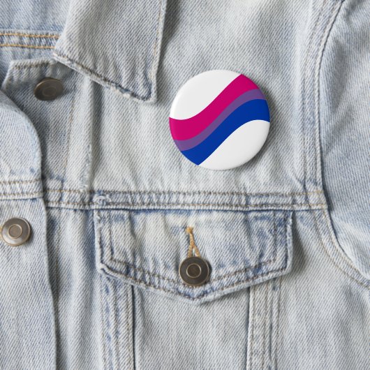 Badge Rond 5 Cm Fierté bisexuelle (En situation)