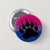 Badge Rond 5 Cm Fierté bisexuelle d'ours (Devant & derrière)