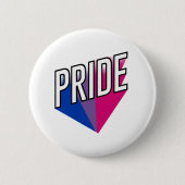 Badge Rond 5 Cm Fierté bisexuelle éclatée (Devant)