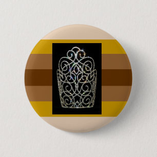 Badge Rond 5 Cm Fierté de diva de bois d'ébène