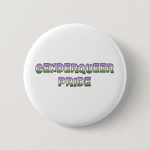 Badge Rond 5 Cm Fierté de Genderqueer