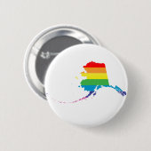 Badge Rond 5 Cm fierté de l'alaska. (Devant & derrière)