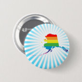 Badge Rond 5 Cm fierté de l'Alaska (Devant & derrière)