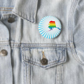 Badge Rond 5 Cm fierté de l'Alaska (En situation)