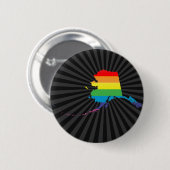 Badge Rond 5 Cm fierté de l'alaska. (Devant & derrière)