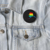 Badge Rond 5 Cm fierté de l'alaska. (En situation)