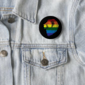 Badge Rond 5 Cm Fierté de lion (En situation)