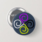 Badge Rond 5 Cm Fierté de Nonbinary (Devant & derrière)