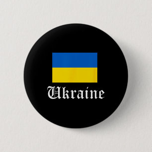 Badge Rond 5 Cm Fierté de pays de football d'Ukraine Vintage