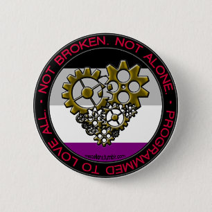 Badge Rond 5 Cm Fierté de robot d'as - petite