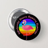 Badge Rond 5 Cm Fierté du Flamant rose flamboyant (Devant & derrière)