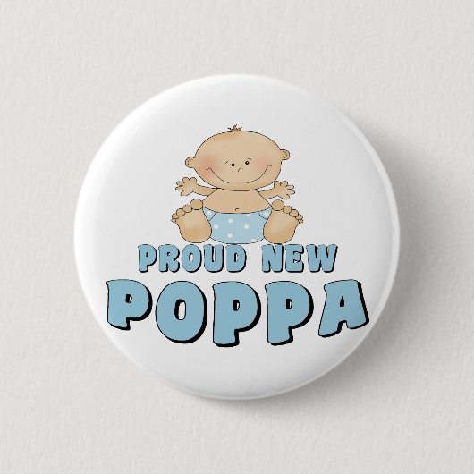 Badge Rond 5 Cm FIERTÉ DU NOUVEAU Poppa Boy (Devant)