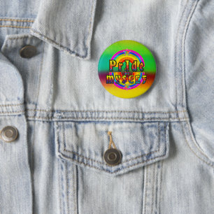 Badge Rond 5 Cm Fierté gay lesbienne Rainbow Happy Star
