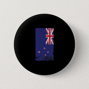 Badge Rond 5 Cm Fierté Kiwi Voyage Vacances Nouvelle-Zélande Drape