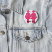 Badge Rond 5 Cm Fierté lesbienne (En situation)