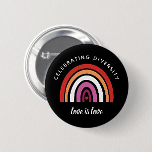 Badge Rond 5 Cm Fierté lesbienne célébrant la diversité L'amour es