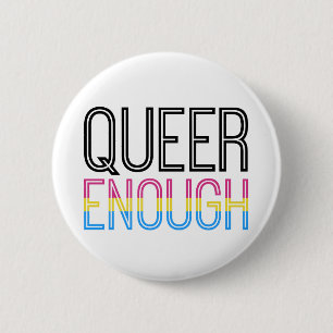 Badge Rond 5 Cm Fierté Pansexual - pédé assez de bouton