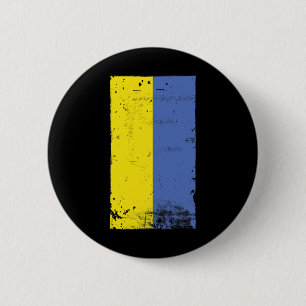 Badge Rond 5 Cm Fierté ukrainienne Voyage Vacances Drapeau de l'Uk