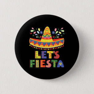 Badge Rond 5 Cm Fiesta Cinco De Mayo Guitare Funny Mexico Pa