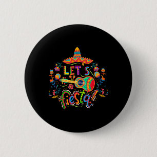 Badge Rond 5 Cm Fiesta Cinco De Mayo Parti Mexicain Taco Guit