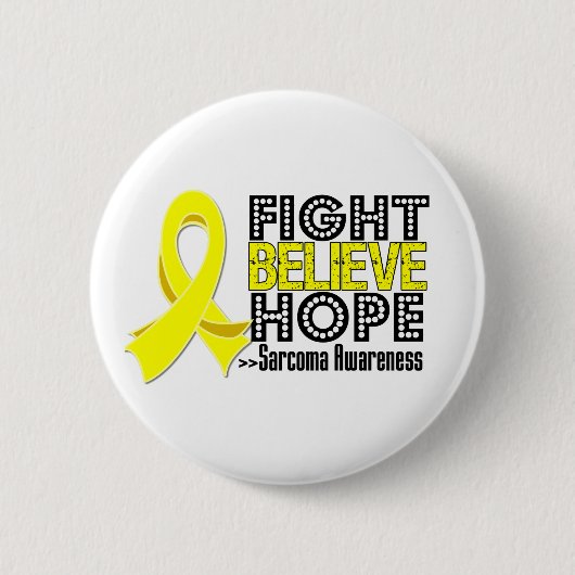Badge Rond 5 Cm Fight Believe Hope - Sarcoma (Devant)