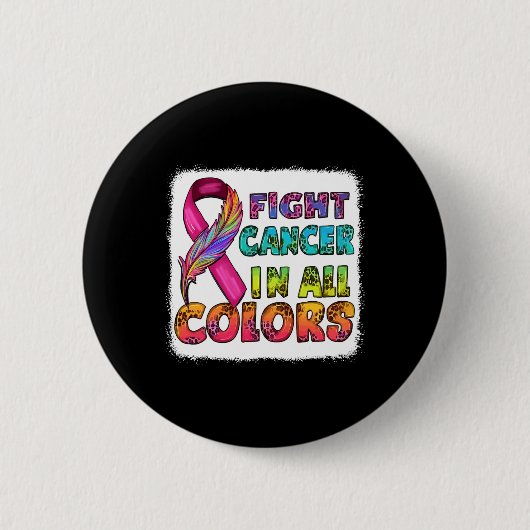 Badge Rond 5 Cm Fight Cancer (Devant)
