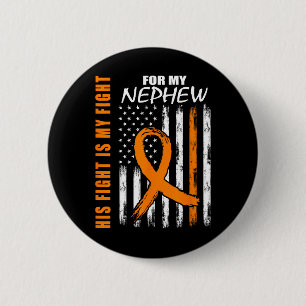 Badge Rond 5 Cm Fight Is My Fight Nephew Leukemia Awareness Flag G