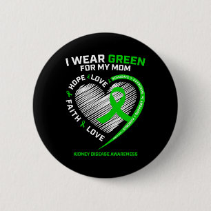 Badge Rond 5 Cm Fighter Women Hommes Cadeaux Maman Maladie du rein