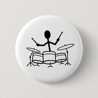 Badge Rond 5 Cm Figure du manche de tambour