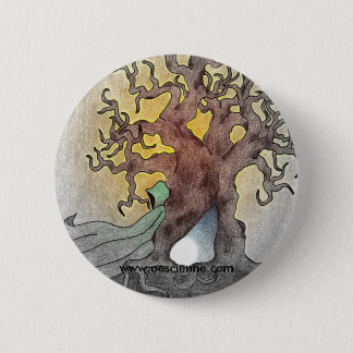 Badge Rond 5 Cm Figure verte