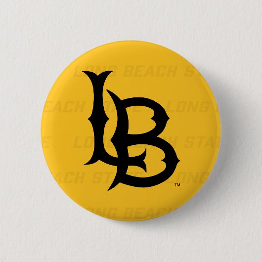Badge Rond 5 Cm Filigrane de Long Beach State (Devant)