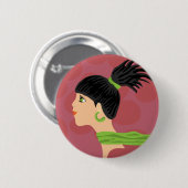 Badge Rond 5 Cm fille (Devant & derrière)