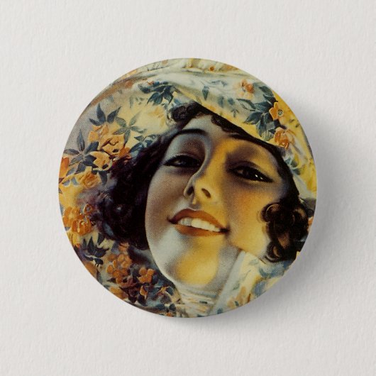 Badge Rond 5 Cm Fille à moi (Devant)
