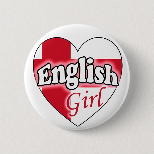 Badge Rond 5 Cm Fille anglaise (Devant)