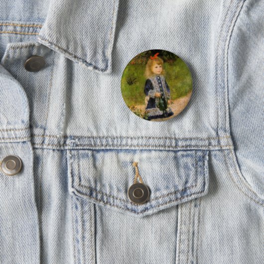 Badge Rond 5 Cm Fille avec arrosage (En situation)