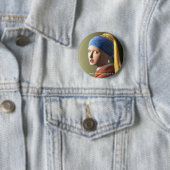 Badge Rond 5 Cm Fille avec une perle (En situation)
