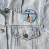Badge Rond 5 Cm Fille Bikini Thunder_Cove (En situation)